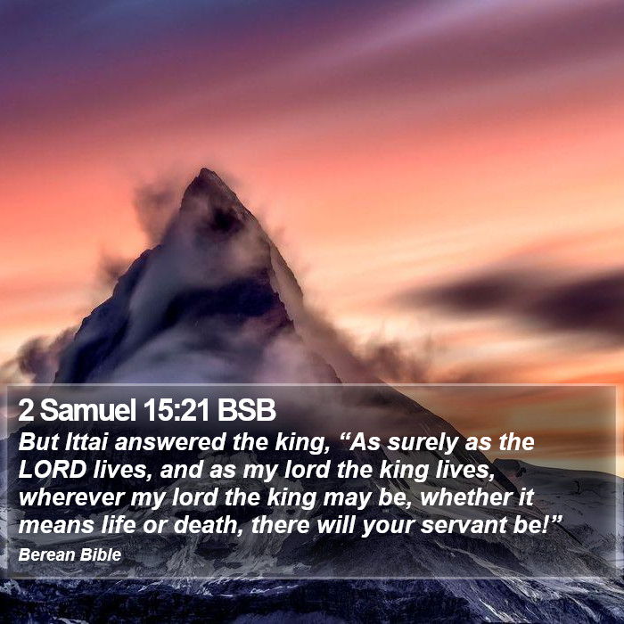 2 Samuel 15:21 BSB Bible Study