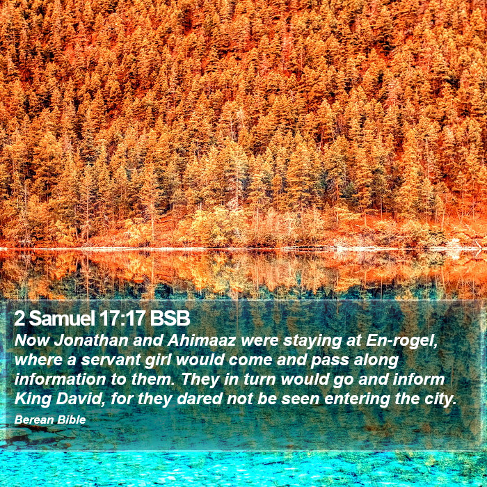 2 Samuel 17:17 BSB Bible Study