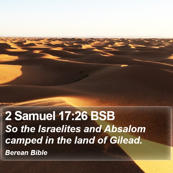 2 Samuel 17:26 BSB Bible Study