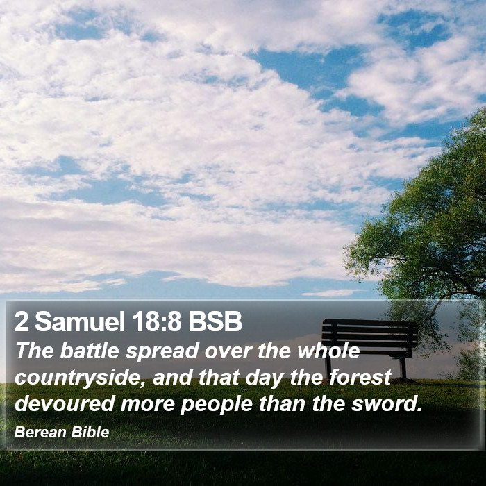 2 Samuel 18:8 BSB Bible Study