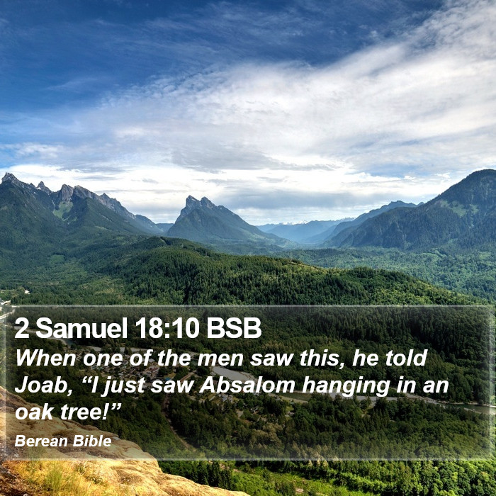 2 Samuel 18:10 BSB Bible Study