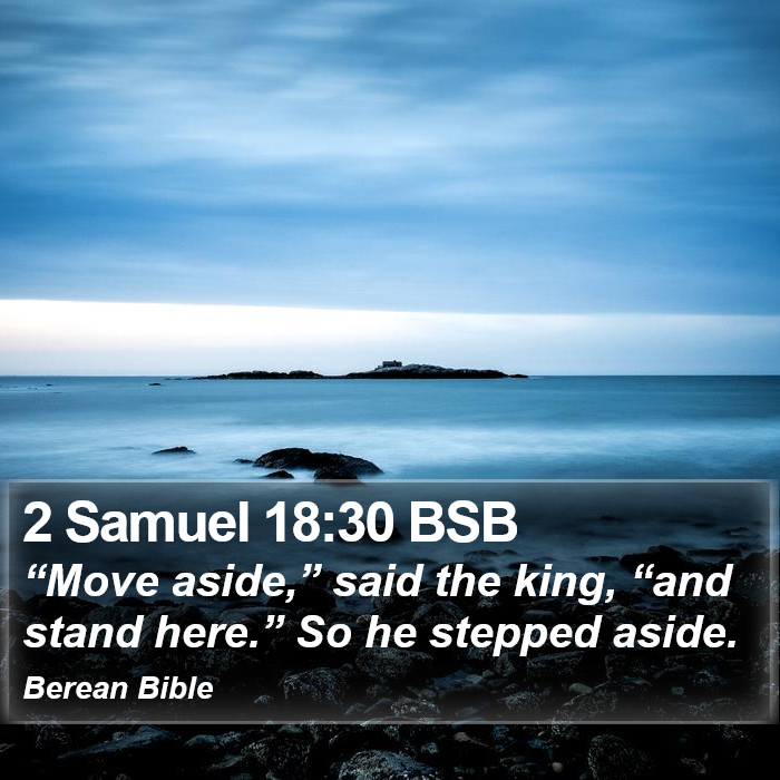 2 Samuel 18:30 BSB Bible Study