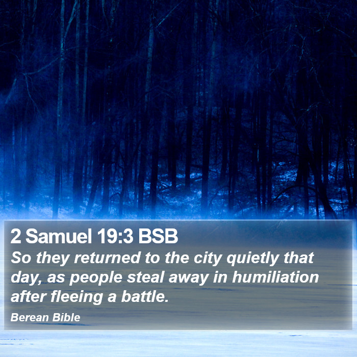 2 Samuel 19:3 BSB Bible Study