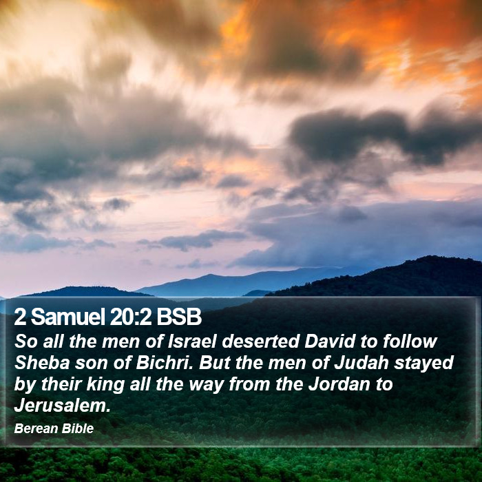 2 Samuel 20:2 BSB Bible Study