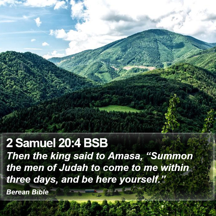 2 Samuel 20:4 BSB Bible Study