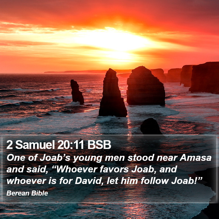 2 Samuel 20:11 BSB Bible Study