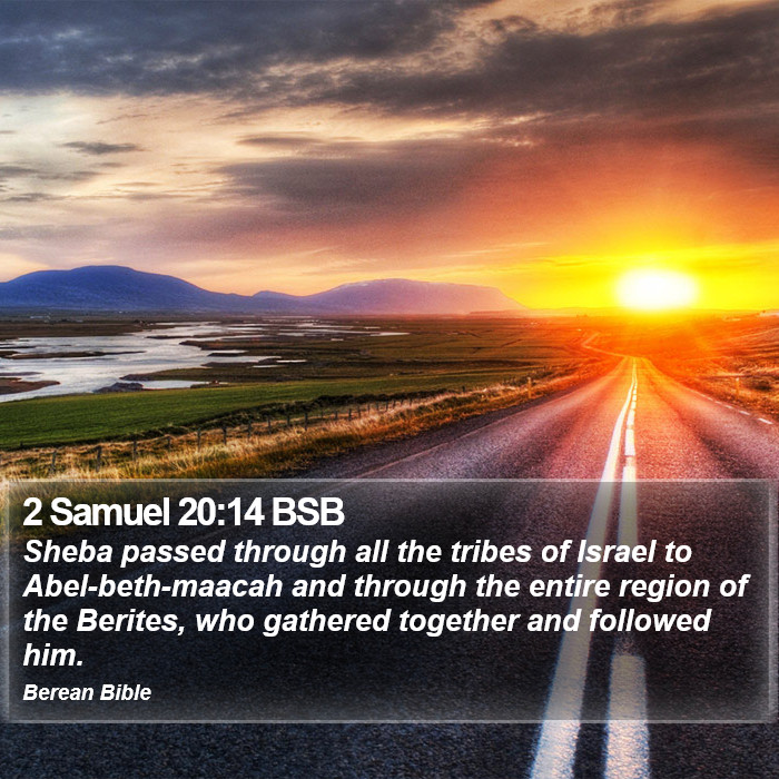 2 Samuel 20:14 BSB Bible Study