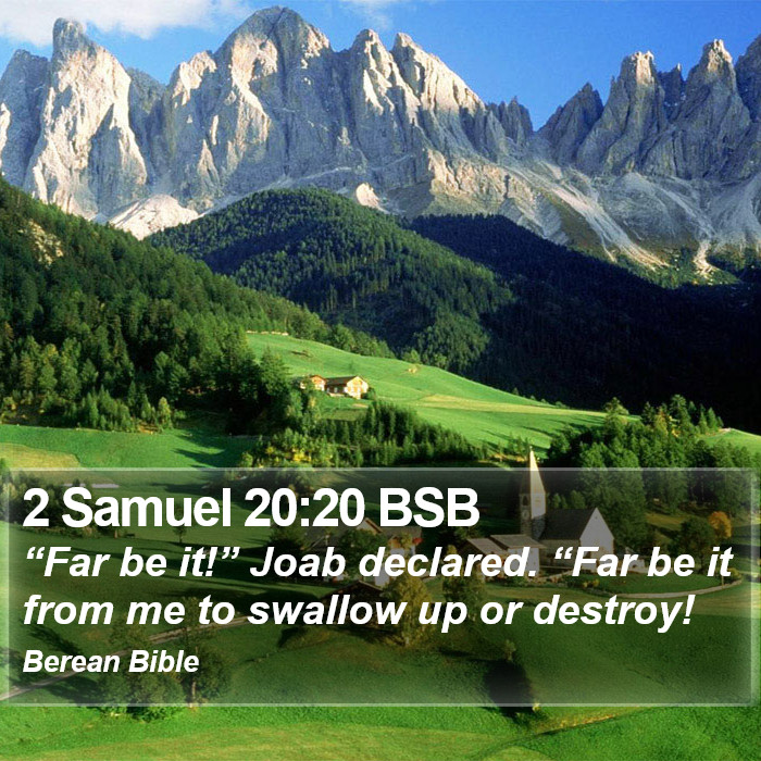 2 Samuel 20:20 BSB Bible Study