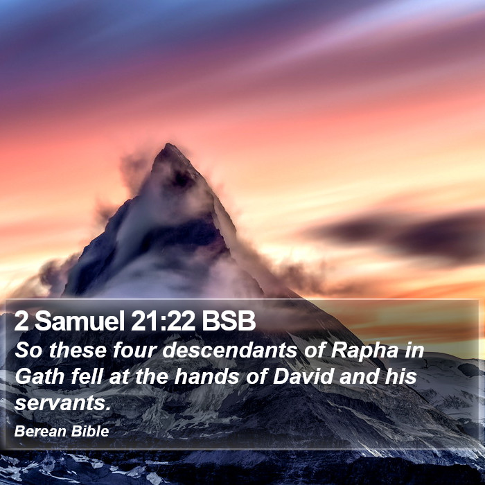 2 Samuel 21:22 BSB Bible Study