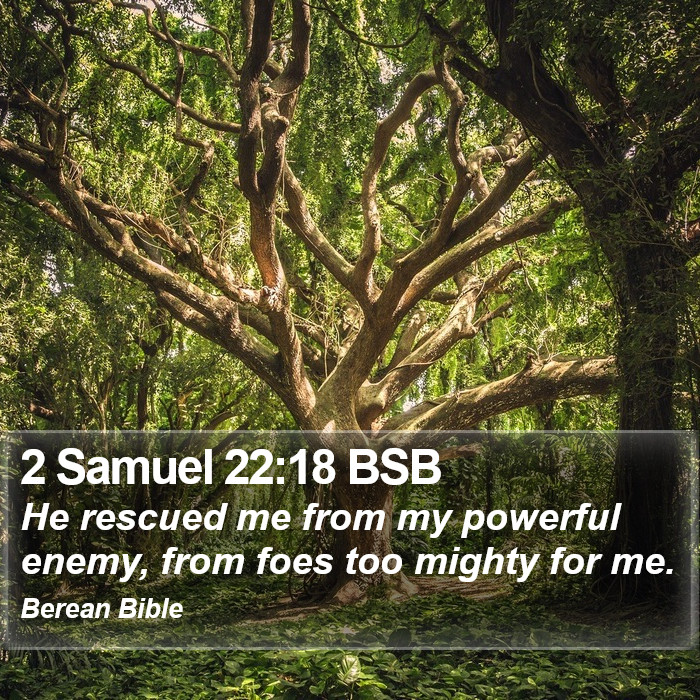 2 Samuel 22:18 BSB Bible Study