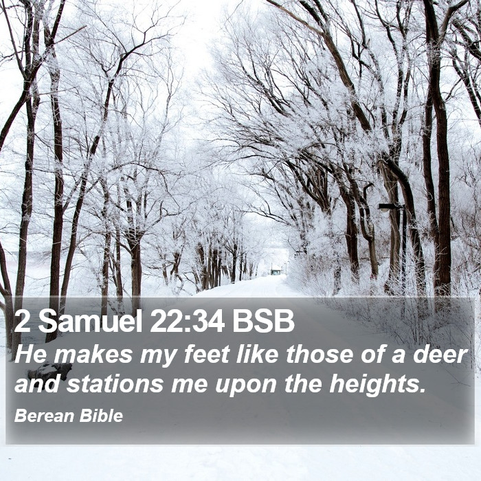 2 Samuel 22:34 BSB Bible Study