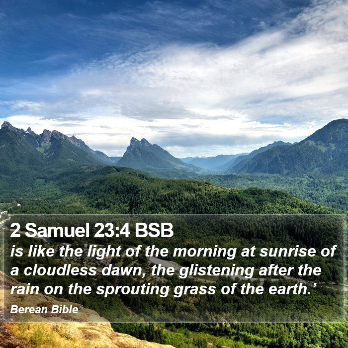 2 Samuel 23:4 BSB Bible Study