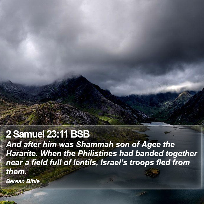 2 Samuel 23:11 BSB Bible Study