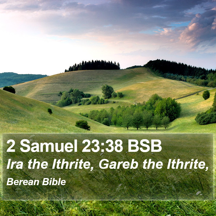 2 Samuel 23:38 BSB Bible Study