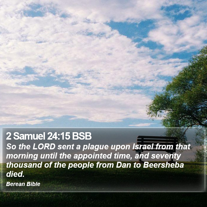 2 Samuel 24:15 BSB Bible Study