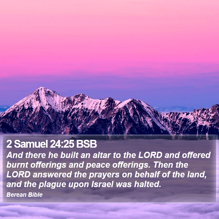 2 Samuel 24:25 BSB Bible Study