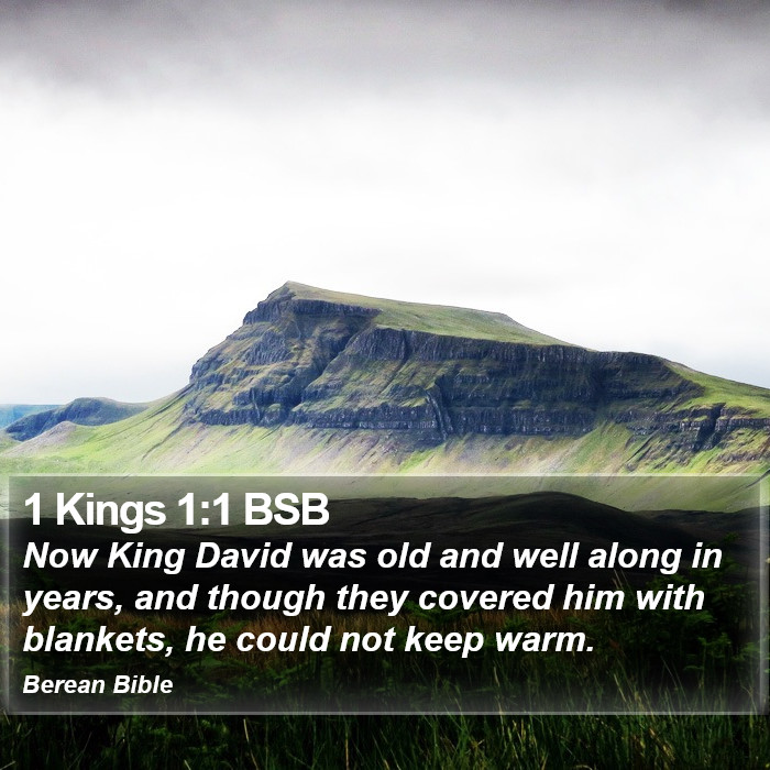 1 Kings 1:1 BSB Bible Study