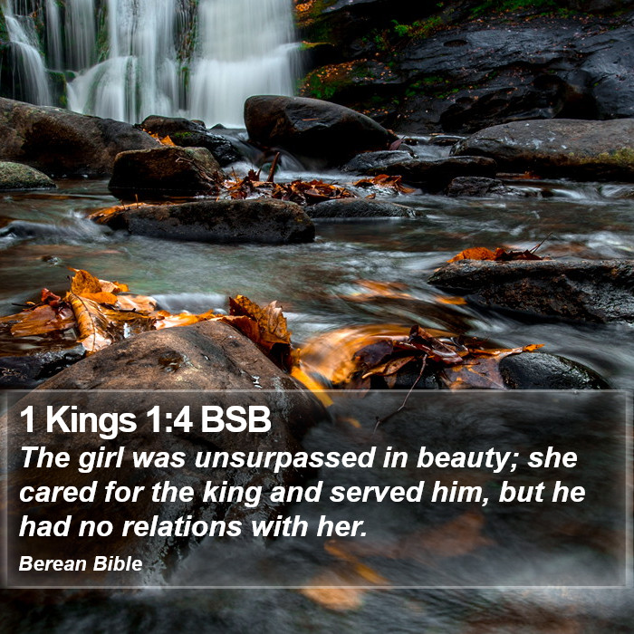 1 Kings 1:4 BSB Bible Study