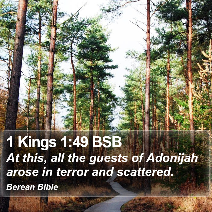 1 Kings 1:49 BSB Bible Study