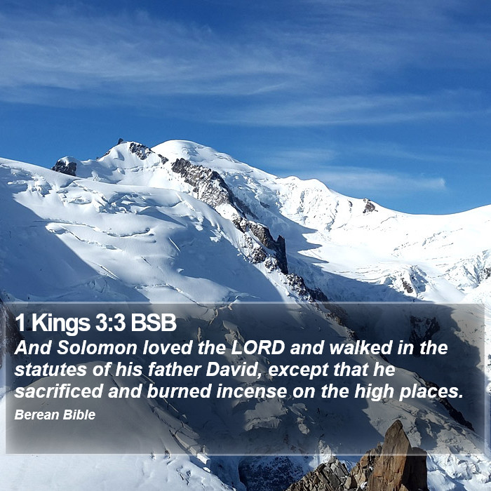 1 Kings 3:3 BSB Bible Study