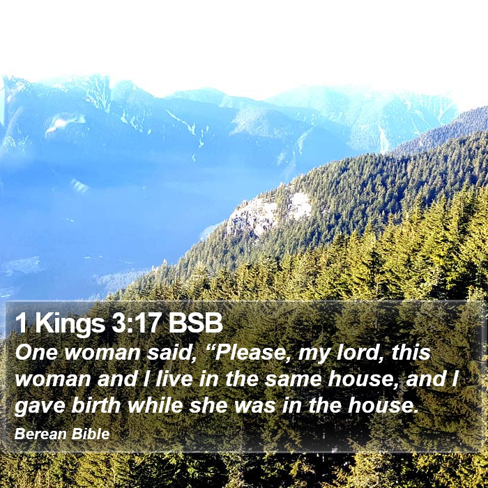 1 Kings 3:17 BSB Bible Study