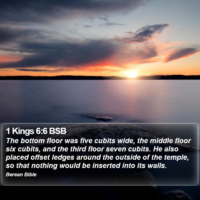 1 Kings 6:6 BSB Bible Study