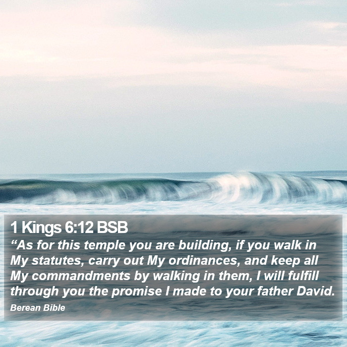 1 Kings 6:12 BSB Bible Study