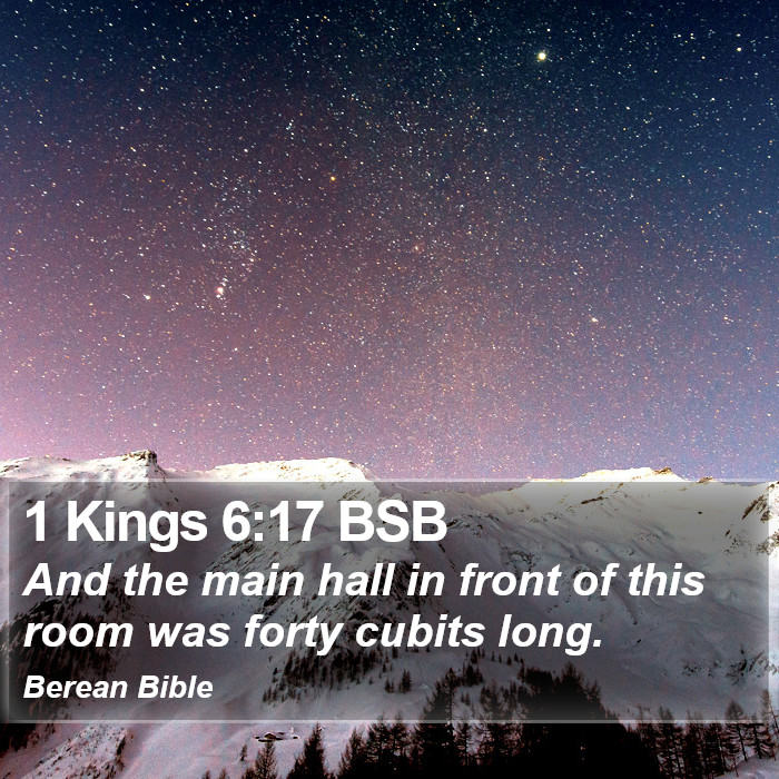 1 Kings 6:17 BSB Bible Study