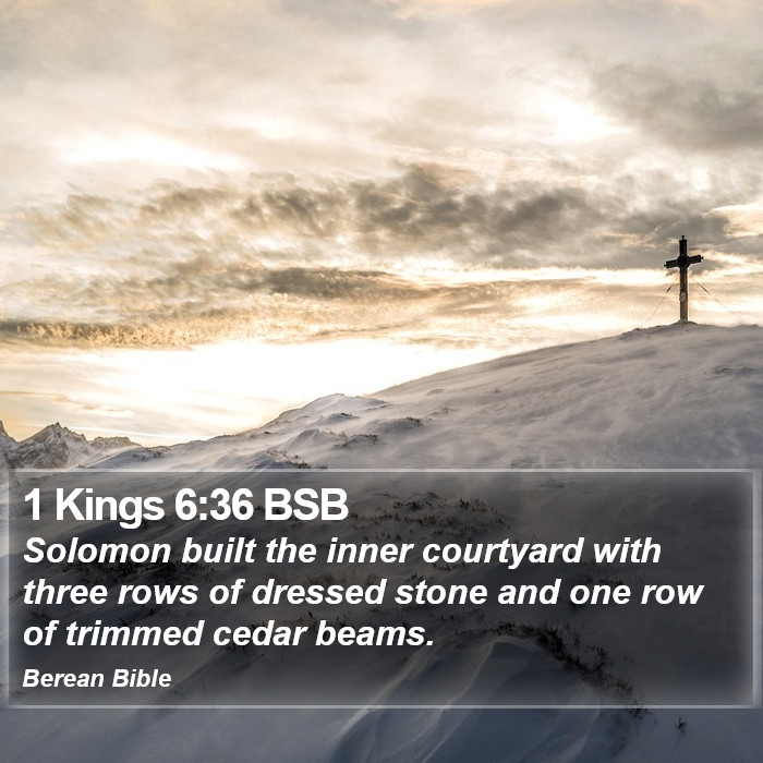 1 Kings 6:36 BSB Bible Study