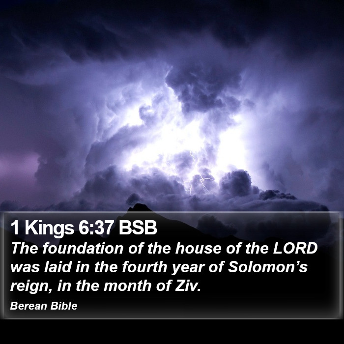 1 Kings 6:37 BSB Bible Study