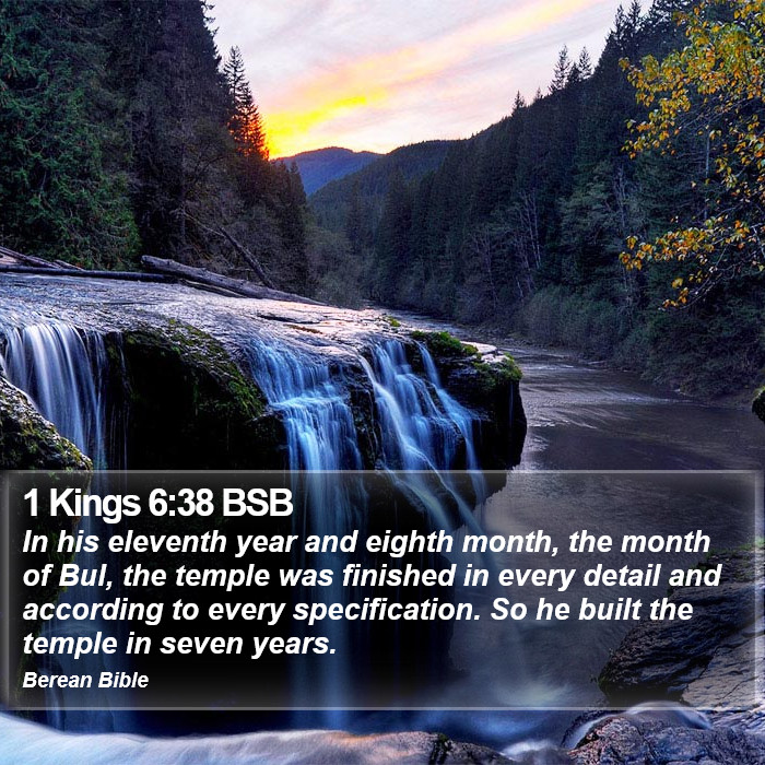 1 Kings 6:38 BSB Bible Study