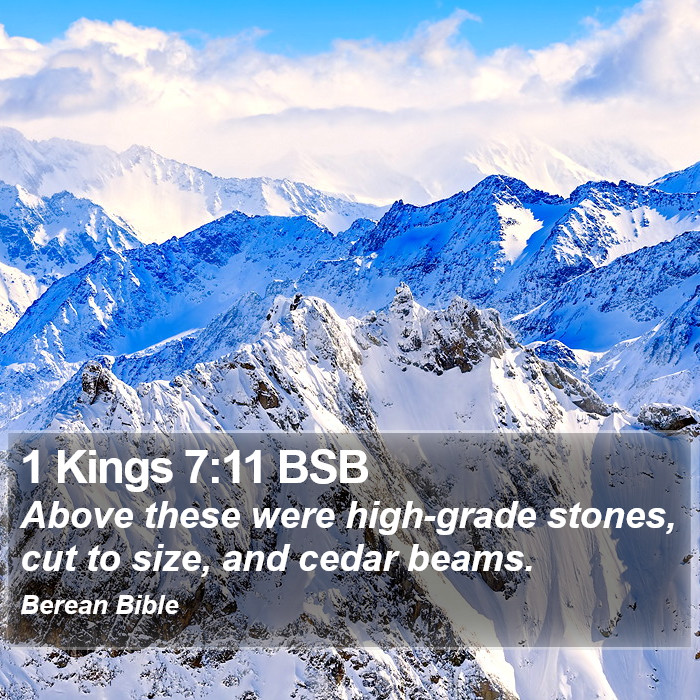 1 Kings 7:11 BSB Bible Study