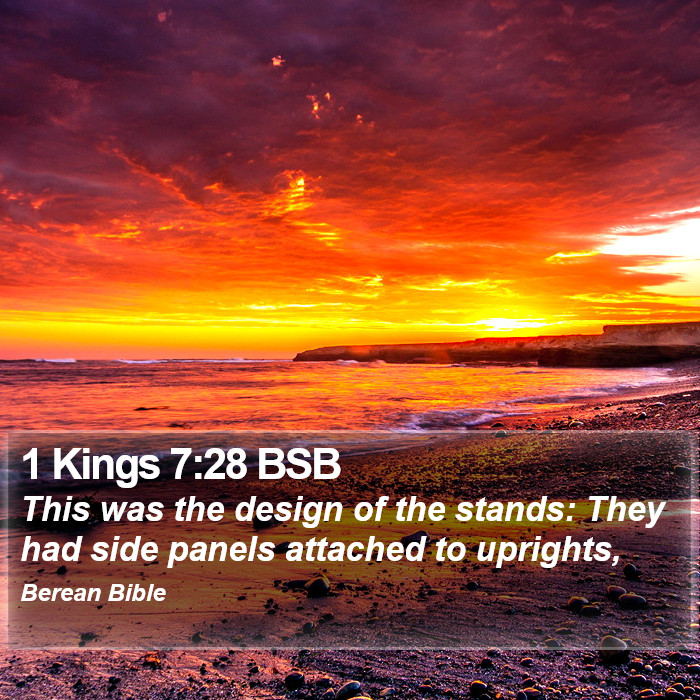 1 Kings 7:28 BSB Bible Study