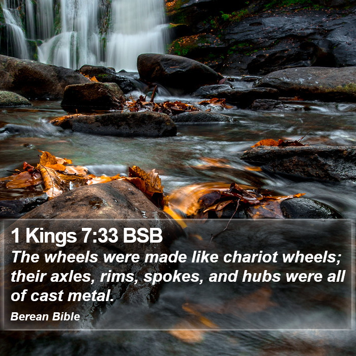 1 Kings 7:33 BSB Bible Study