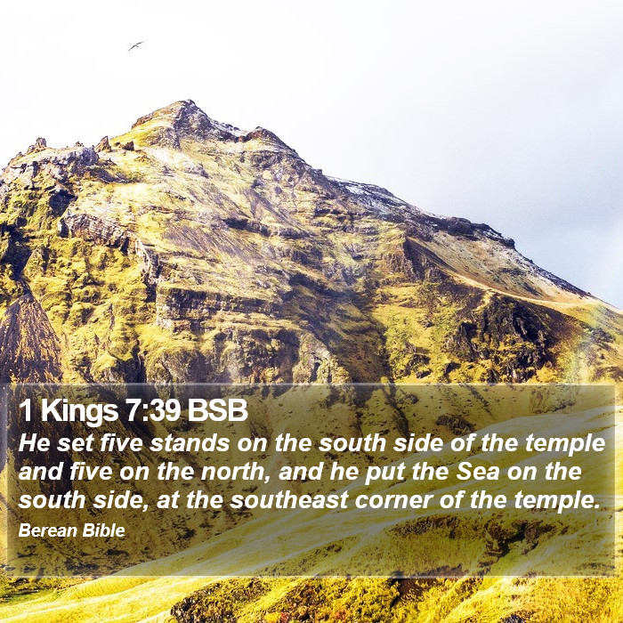 1 Kings 7:39 BSB Bible Study