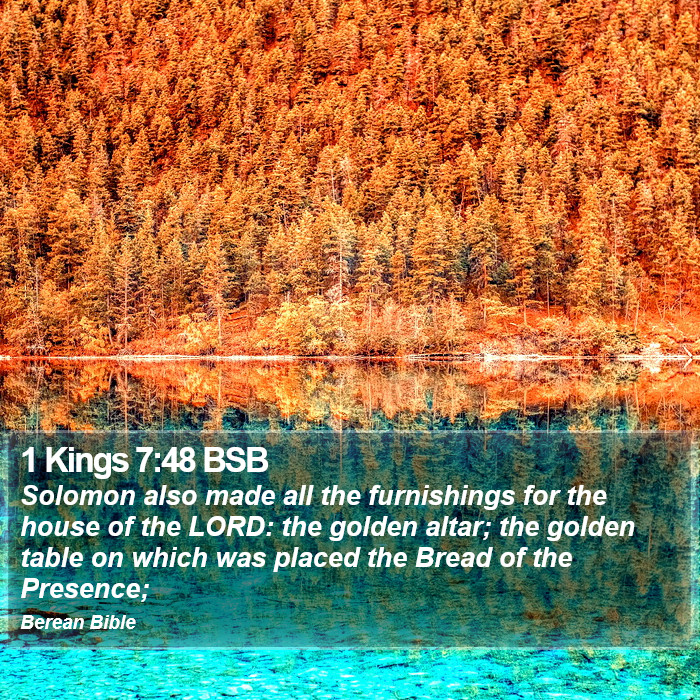 1 Kings 7:48 BSB Bible Study