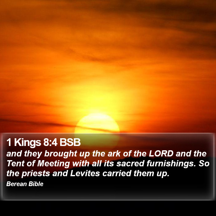 1 Kings 8:4 BSB Bible Study