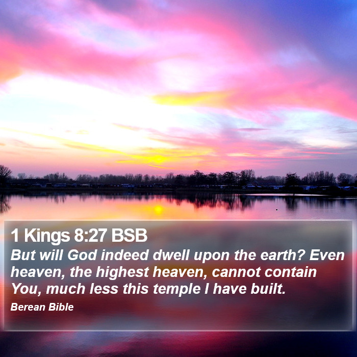 1 Kings 8:27 BSB Bible Study