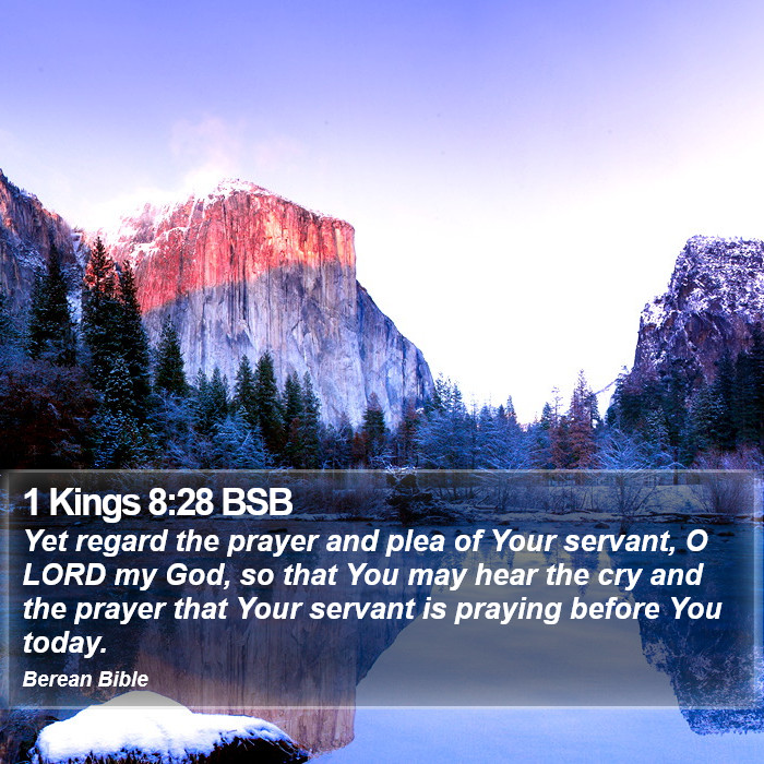 1 Kings 8:28 BSB Bible Study