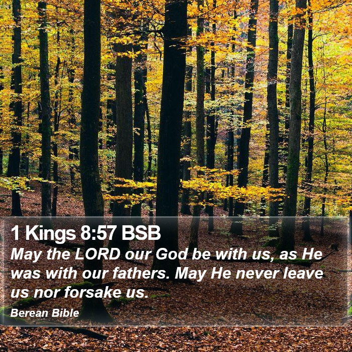 1 Kings 8:57 BSB Bible Study