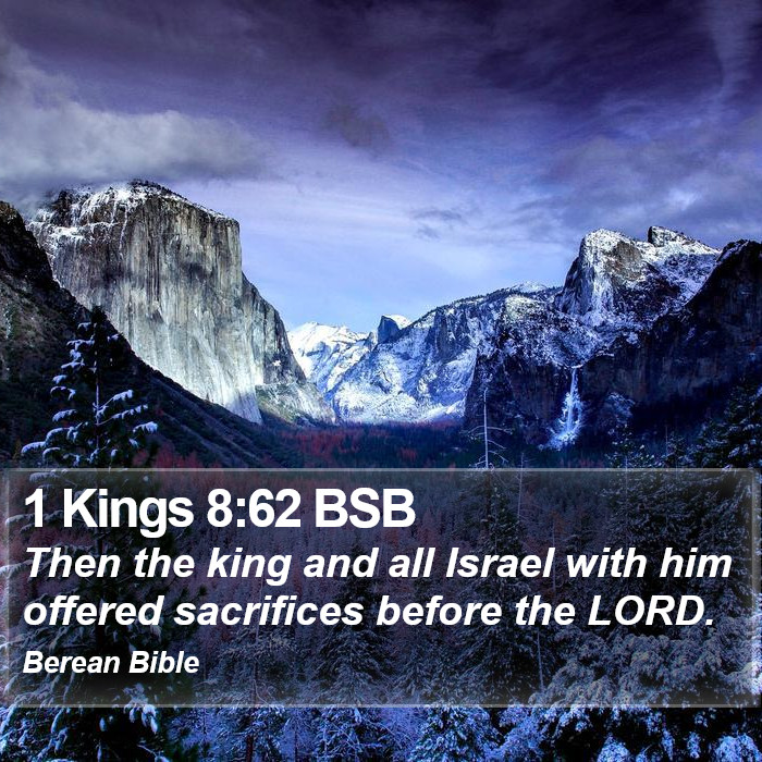 1 Kings 8:62 BSB Bible Study