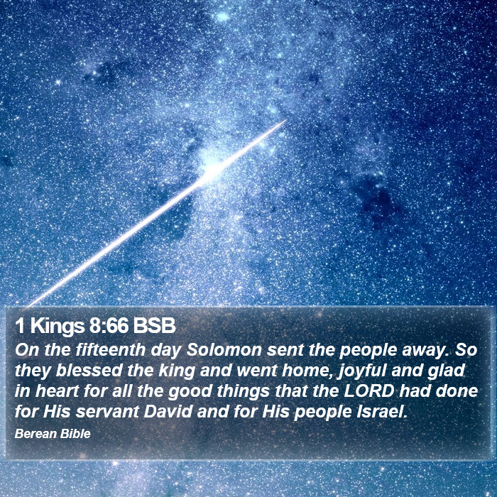 1 Kings 8:66 BSB Bible Study