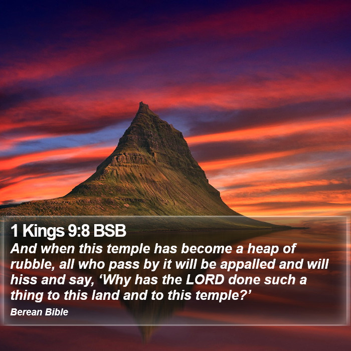 1 Kings 9:8 BSB Bible Study