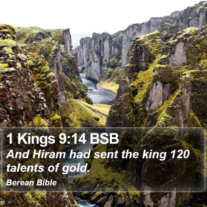 1 Kings 9:14 BSB Bible Study