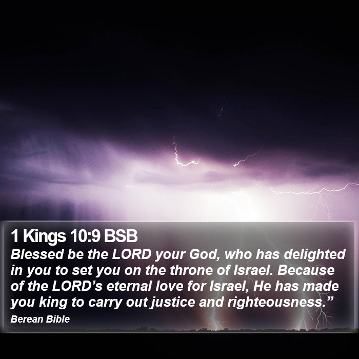 1 Kings 10:9 BSB Bible Study