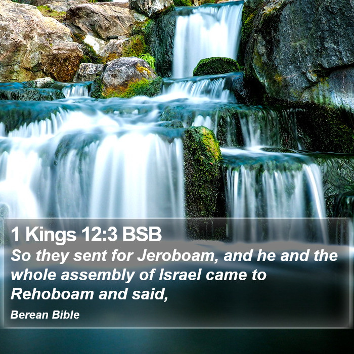 1 Kings 12:3 BSB Bible Study