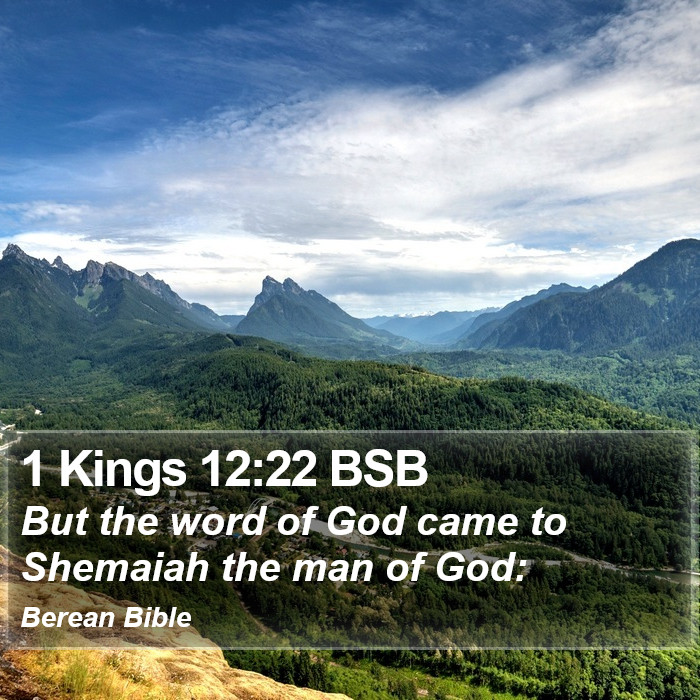 1 Kings 12:22 BSB Bible Study