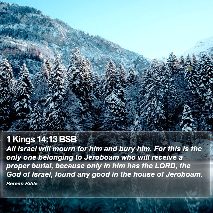 1 Kings 14:13 BSB Bible Study