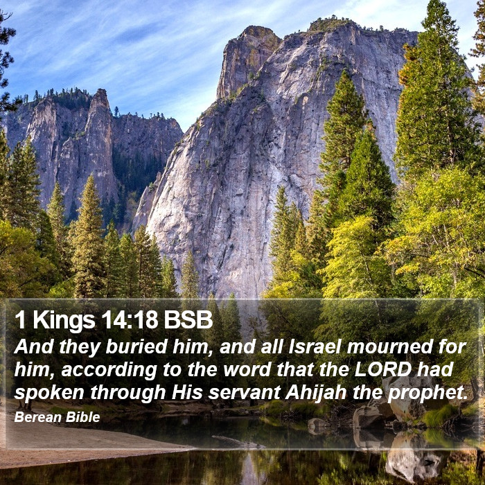 1 Kings 14:18 BSB Bible Study