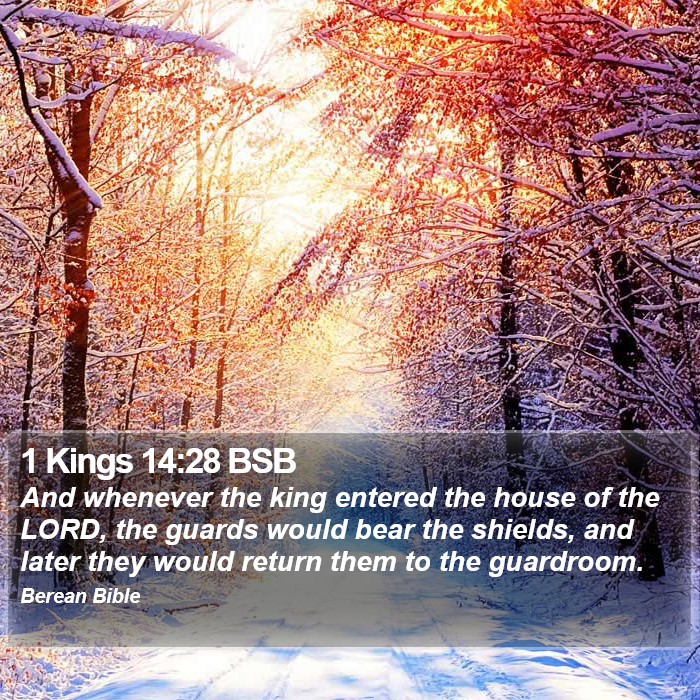 1 Kings 14:28 BSB Bible Study